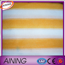 Striped balcony safety net