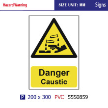 Chemical safety signs for danger caustic signs from ChenFA factory , rigid PVC board and Pvc sticker,tags offered.