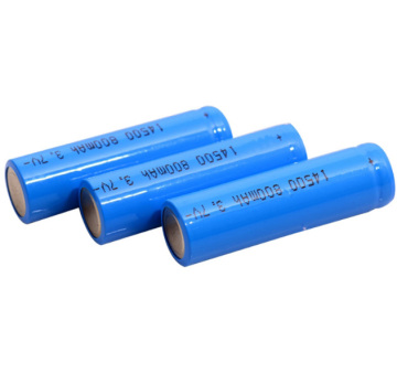 3.7V 800mAh 14500 Li-ion Battery AA Li ion