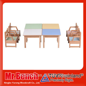 Solid wood square wood table