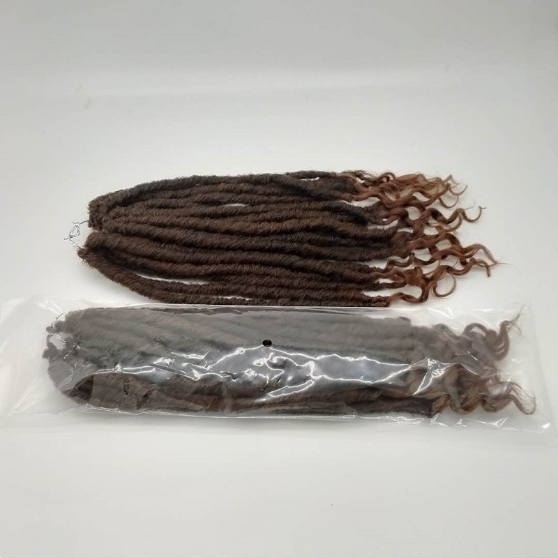 Crochet Hair Faux Locs Curly Ends Goddess Faux Locs Braids Synthetic Hair Extension