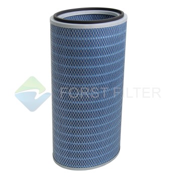 HEPA 0.3 Micron Nano Fiber Flame Retardant Dust Collector Oval Cartridge Filter