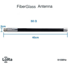 Lora 868Mhz 915Mhz 유리 섬유 안테나