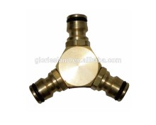 3 way brass hose splitter/garden watering tools