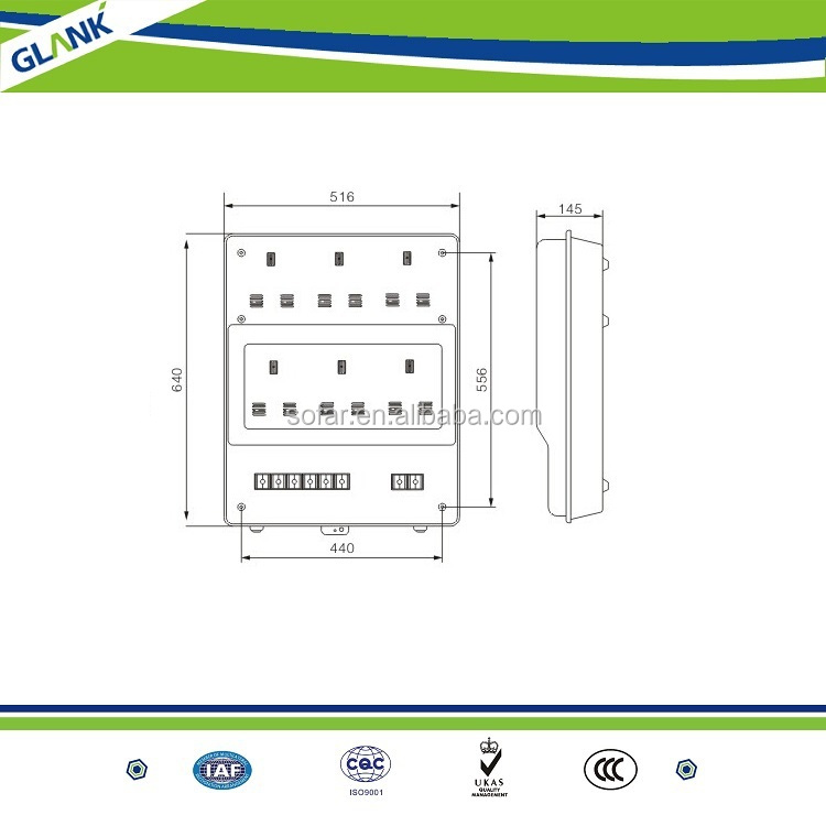 OEM single phase transparent electric meter box cover and box