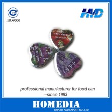 Hot Sale Small Heart Shaped Tin Box