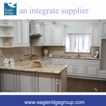 Birch Wood Antique White KITCHEN CABINETS