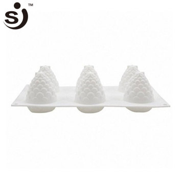 Amazon Hot Sale Christmas Pine Cone Pineapple Silicone Mold For Baking Mousse Cake Muffin, Chocolate, Ice Cube, Jell, Pudding