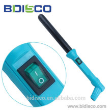 Blue handle plastic hair curlers waves with LED light