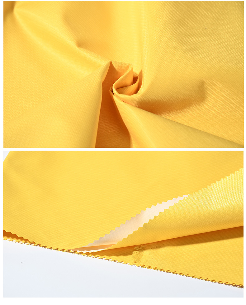 240T Tusslon jacquard goose yellow fabric
