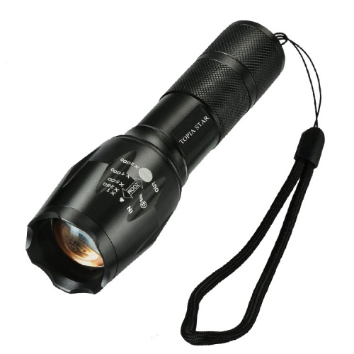 Εξωτερικός επαναφορτιζόμενος φακός LED Tactical Zoom LED