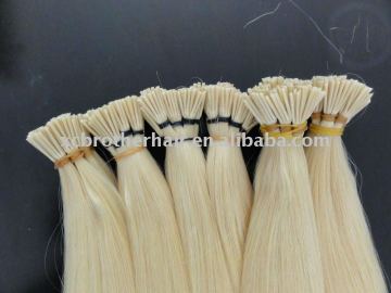 Pre-bond keratin I-tip remy human hair extension