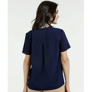 Heißer Verkauf Einfarbig Bowknot Pullover Chiffon Tops