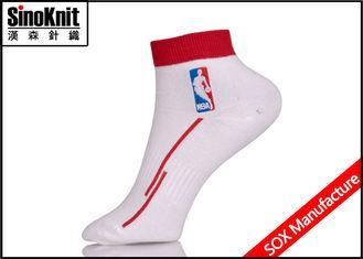 Fancy Jacquard Custom Athletic Socks White Knitting Socks W