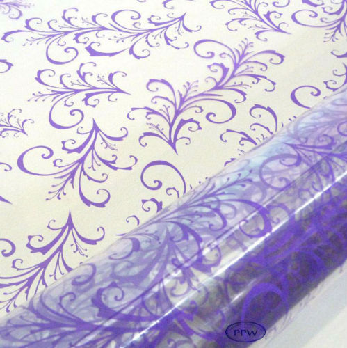 Wholesale custom printed transparent gift wrapping paper cellophane film