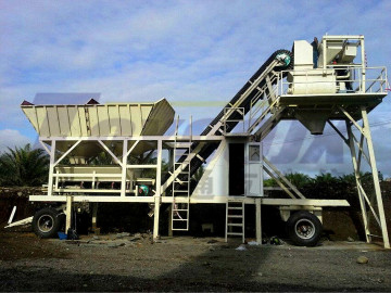 YHZS35 Wet mixed Mobile Concret Batching Plant