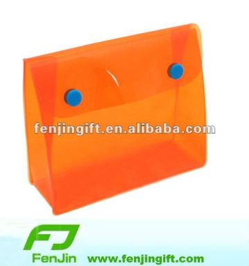 pvc lid bag with button