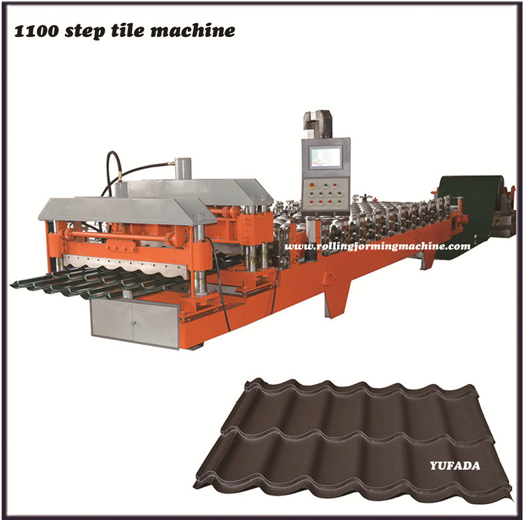 Color coated roofing tile/multi roof stone tile/color cement tile cold steel sheet arching machine reinforcing in china