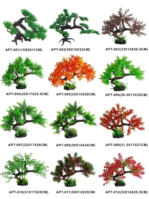 Plastic aquarium plants