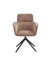 Patchwork design square upholstered dining chair