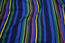 100% Viscose High Twist Crepe Stripe Print Fabric