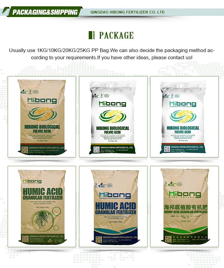 Improve Resistance 50% 60% 70% 80% 95% Fulvic Acid Soil Improver