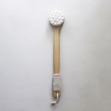 Long Handle Wood Soft Bristle Bath Brush