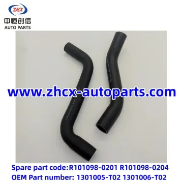 Radiator inlet and outlet pipes for changan Honor
