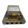 12v 10a 9-kanaals cctv voedingskast