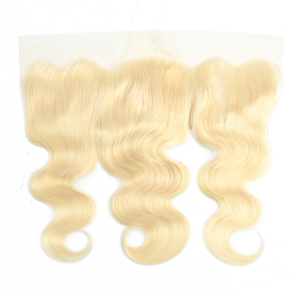 10A Quality Remy Virgin Human Hair Unprocessed Mink Virgin Brazilian hair 13x4 lace frontal body wave 613 blonde
