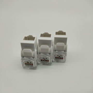 180 degree toolless Cat 6 Ethernet link connector