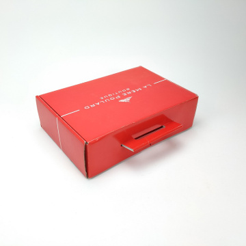 Red Colour Mailing Shipping Packaging Box With Handle