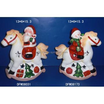 Christmas Ceramic Horse