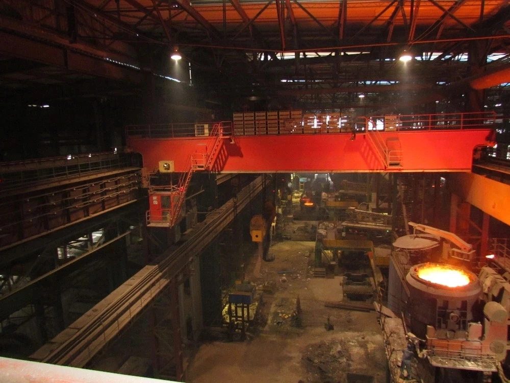 Yz Metallurgical Overhead Crane for Foundry High Temperature Liquid Hot Sale in South America