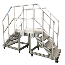 Custom Adjustable Aluminum Assembly Stages and Work Platforms