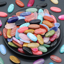 Wholesale Colorful Oval Gemstone Collection: Agates and Natural Smooth Stones for Jewelry Making