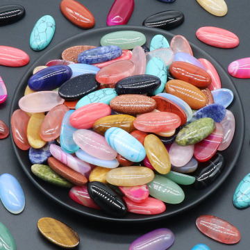 Wholesale Colorful Oval Gemstone Collection: Agates and Natural Smooth Stones for Jewelry Making
