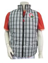 Men's winter Checker nylon padding Waistcoat&Vest