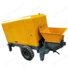 Trailer mounted large-scale concrete transfer pump