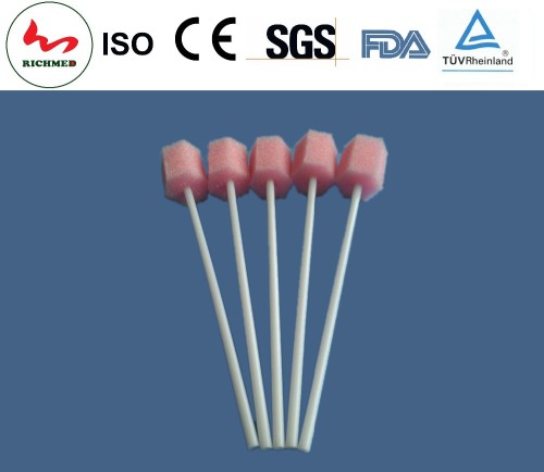 sponge cleaning stick ( medical oral use ) with CE and ISO13485