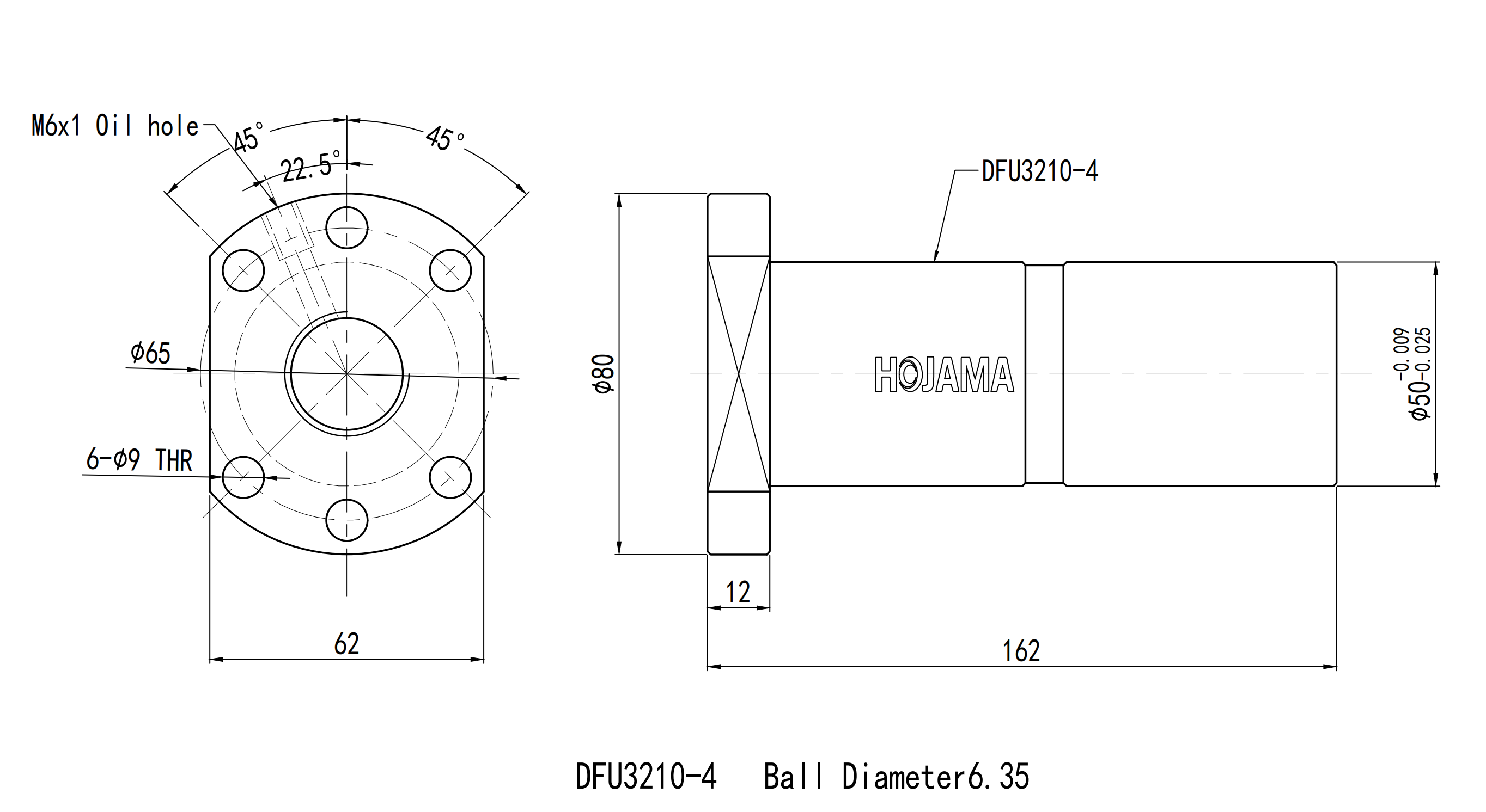DFU3210 rolled ball screw