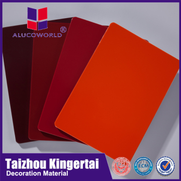 Alucoworld THE BEST construction material PE PVDF COATING 4mm ldpe core aluminium composite panel