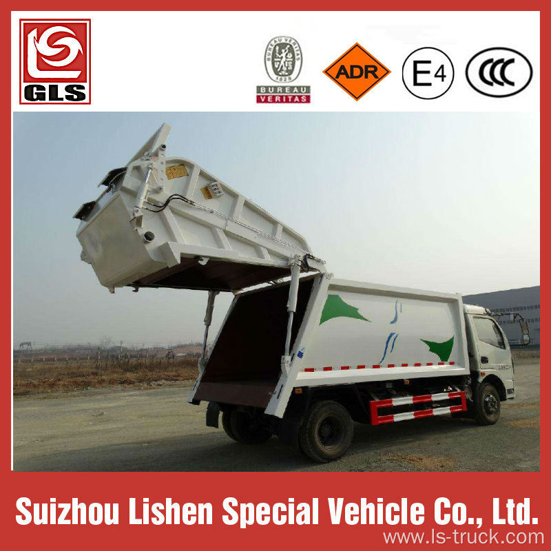 Dongfeng 5 ton 5000liter compactor garbage truck