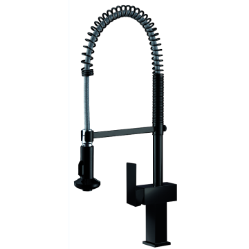 Brass Pull out Kitchen Faucet Nickel Finished Tap