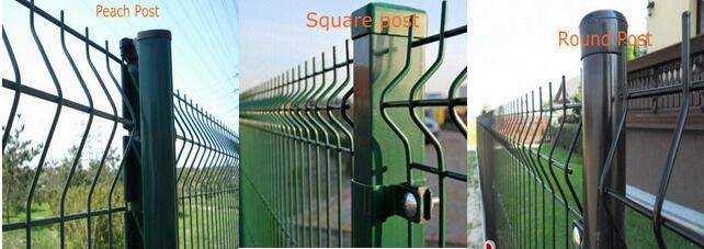 10ft Green powder coated fence post