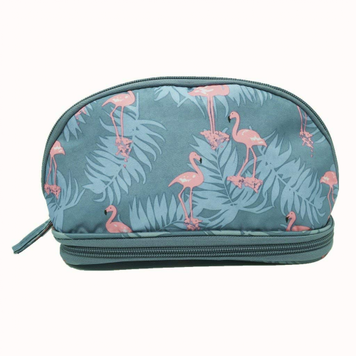 Travel Printed Linen Cosmetic Bag Beauty Case