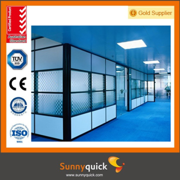 Movable soundproof office partition wall