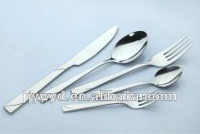 stainless steel flatware with satin on handle