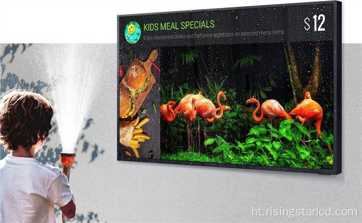 Deyò televizyon segondè klète LCD ekspozisyon