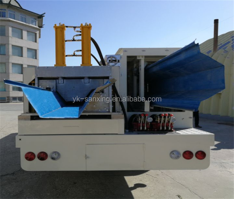 SX-SABM-1220-800 k q large span arch roof PPGI roll forming machine